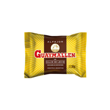 ALFAJOR GUAYMALLEN 38g NEGRO (comprando 3 o más precio mayorista)